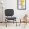 Upholstered Sherpa Accent Chair: Cozy Reading Chair with Soft Sponge Padding